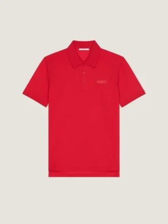 Polo van katoen met Givenchy Paris grosgrain