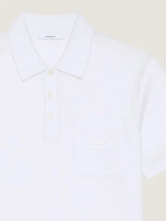 Polo van katoen met Givenchy-patch