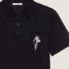 Polo van katoen met kristallen borduursel