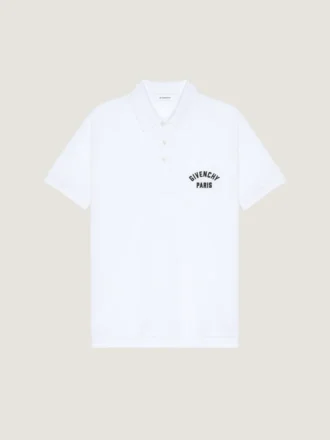 Polo van piquékatoen met Givenchy Paris-borduursel