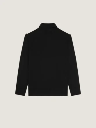 Polo van wol met grosgrain-details