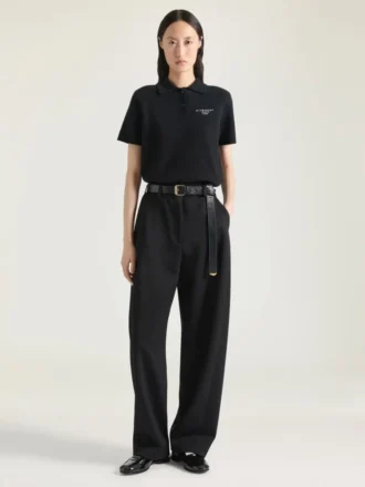 Poloshirt van wol en kasjmier