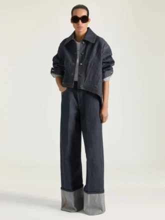 Raw jeans met omgeslagen pijpen