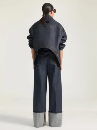 Raw jeans met omgeslagen pijpen
