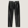 Rechte broek van leer Rechte broek van leer