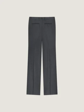 Rechte, getailleerde broek van flanel