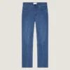 Rechte jeans met shadow-was en kreukeffect Rechte jeans met shadow-was en kreukeffect
