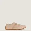 Slanke sneakers van mesh en suède Slanke sneakers van mesh en suède