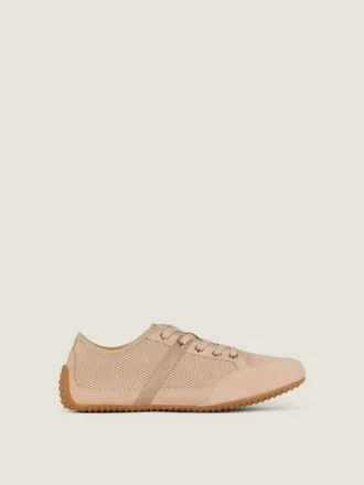 Slanke sneakers van mesh en suède Slanke sneakers van mesh en suède