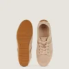 Slanke sneakers van mesh en suède Slanke sneakers van mesh en suède