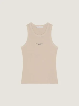 Slim Fit tanktop van katoen met Givenchy Paris-print
