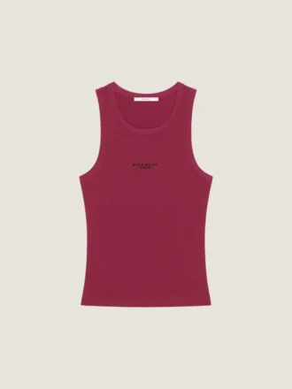 Slim Fit tanktop van katoen met Givenchy Paris-print