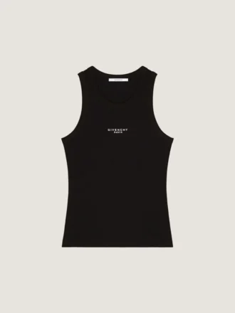 Slim Fit tanktop van katoen met Givenchy Paris-print