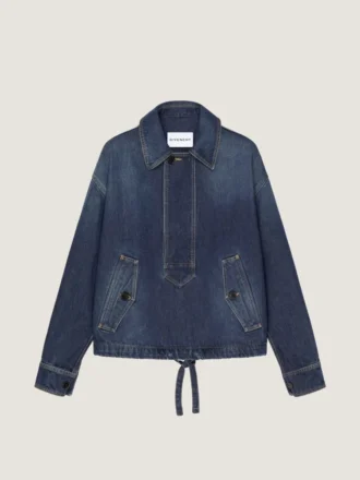 Smockjasje van ruwe denim Smockjasje van ruwe denim
