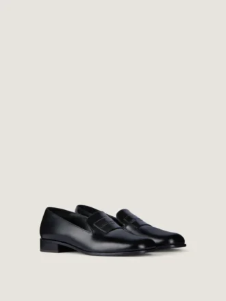 Smokingloafers van leer