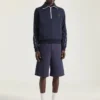 Sweatshirt met ritssluiting van wol en Givenchy Paris-patch Sweatshirt met ritssluiting van wol en Givenchy Paris-patch