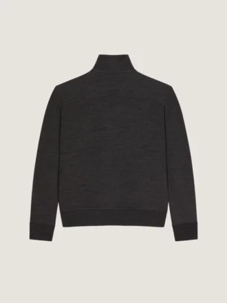 Sweatshirt met ritssluiting van wol met Givenchy Paris Gros Grain Sweatshirt met ritssluiting van wol met Givenchy Paris Gros Grain