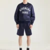 Sweatshirt van satijn met Givenchy Paris-borduursel Sweatshirt van satijn met Givenchy Paris-borduursel