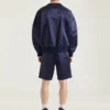 Sweatshirt van satijn met Givenchy Paris-borduursel Sweatshirt van satijn met Givenchy Paris-borduursel