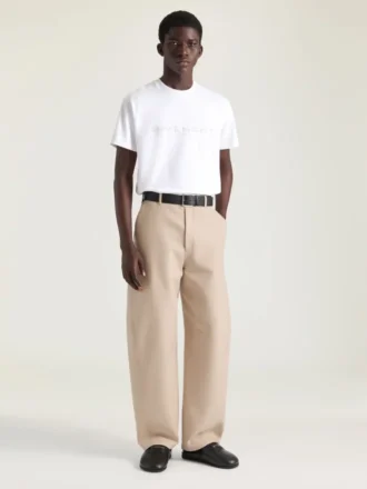 T-shirt van katoen en zijde met Givenchy Paris-jacquard