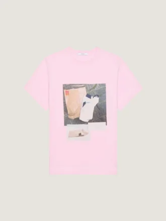 T-shirt van katoen met archiefprint