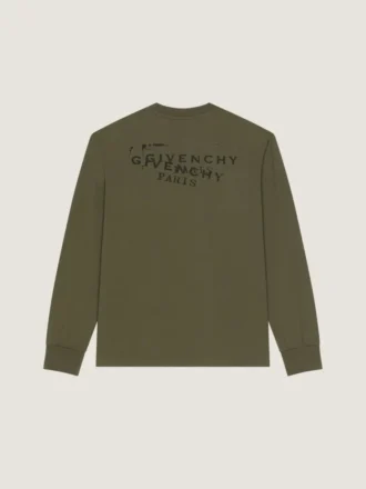 T-shirt van katoen met Givenchy-stempelprint