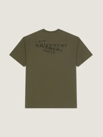 T-shirt van katoen met Givenchy-stempelprint