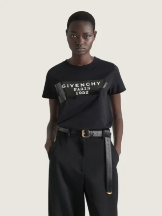 T-shirt van katoen met Givenchy-tapeprint