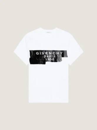 T-shirt van katoen met Givenchy-tapeprint