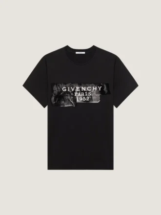 T-shirt van katoen met Givenchy-tapeprint