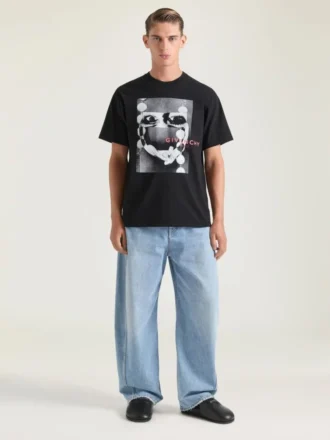 T-shirt van katoen met surrealistische print