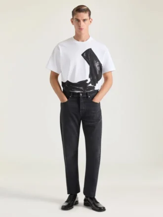 Couture Seam Straight Fit Shadow Washed Jeans