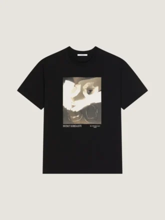 T-shirt van katoen met surrealistische print
