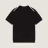 T-shirt van katoenen tricot met grosgrain-details