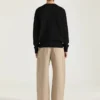 Trui van katoenbreisel met Givenchy Paris-borduursel Trui van katoenbreisel met Givenchy Paris-borduursel
