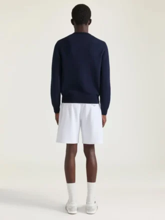 Trui van katoenbreisel met Givenchy Paris-borduursel Trui van katoenbreisel met Givenchy Paris-borduursel