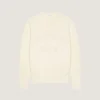 Trui van katoenbreisel met Givenchy Paris-borduursel Trui van katoenbreisel met Givenchy Paris-borduursel