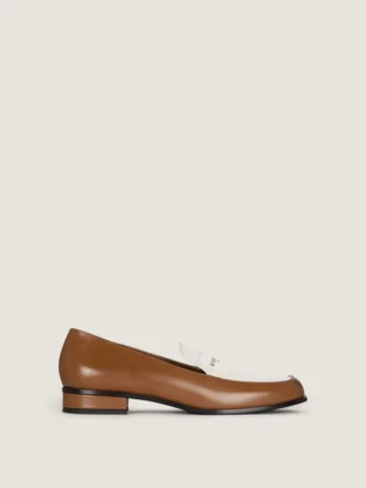 Tux tweekleurige loafers van leer