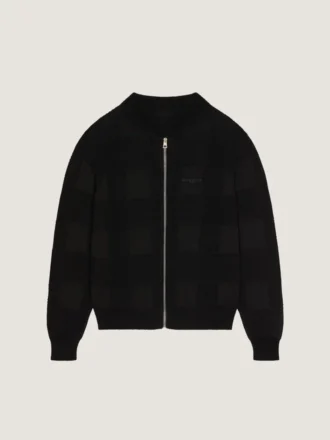 Vest met ritssluiting van katoen, geborduurd met Givenchy Paris Vest met ritssluiting van katoen, geborduurd met Givenchy Paris