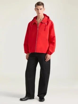 Windjack van polyfaille met ‘Givenchy Paris’-borduursel